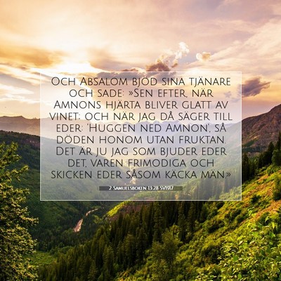 2 Samuelsboken 13:28 SV1917 Bild av bibelvers