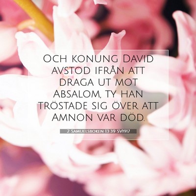2 Samuelsboken 13:39 SV1917 Bild av bibelvers