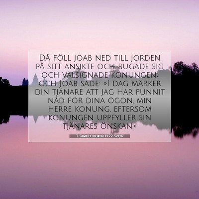 2 Samuelsboken 14:22 Bibelvers Förklarad