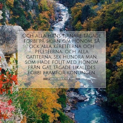 2 Samuelsboken 15:18 SV1917 Bild av bibelvers