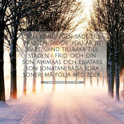 2 Samuelsboken 15:27 SV1917 Bild av bibelvers