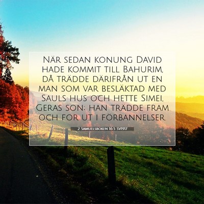 2 Samuelsboken 16:5 Bibelvers Förklarad