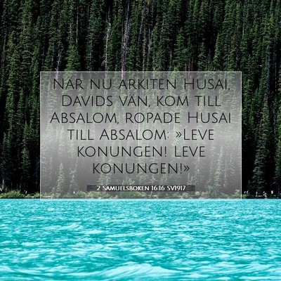 2 Samuelsboken 16:16 SV1917 Bild av bibelvers