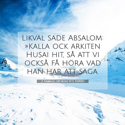 2 Samuelsboken 17:5 Bibelvers Förklarad