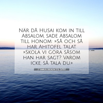 2 Samuelsboken 17:6 Bibelvers Förklarad