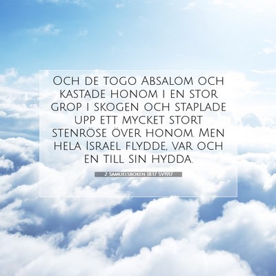 2 Samuelsboken 18:17 SV1917 Bild av bibelvers