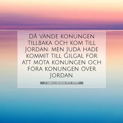 2 Samuelsboken 19:15 Bibelvers Förklarad
