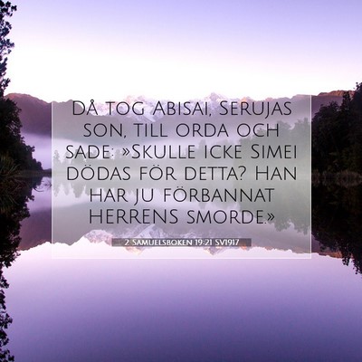 2 Samuelsboken 19:21 Bibelvers Förklarad