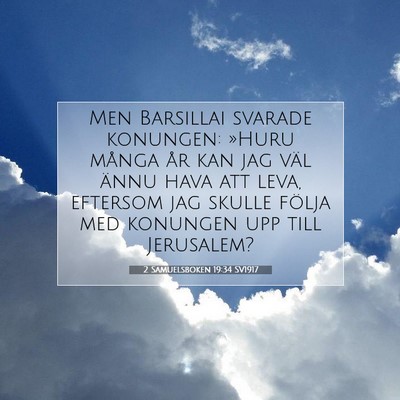 2 Samuelsboken 19:34 Bibelvers Förklarad