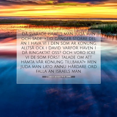 2 Samuelsboken 19:43 SV1917 Bild av bibelvers
