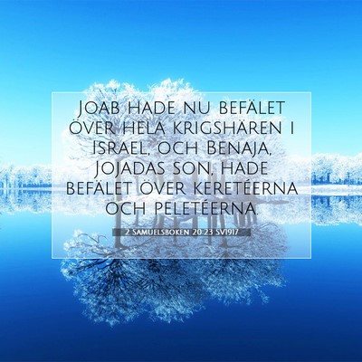 2 Samuelsboken 20:23 SV1917 Bild av bibelvers