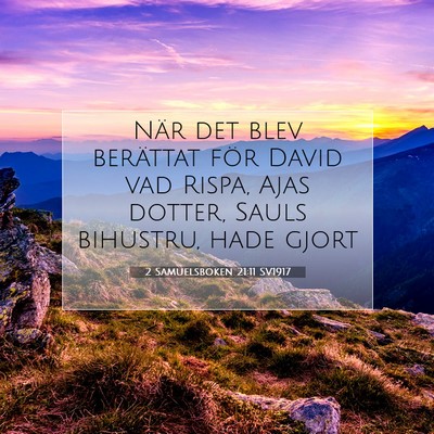 2 Samuelsboken 21:11 Bibelvers Förklarad