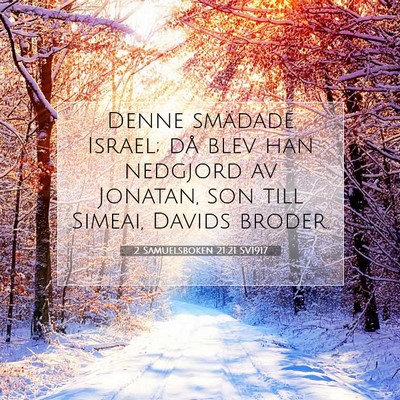 2 Samuelsboken 21:21 Bibelvers Förklarad