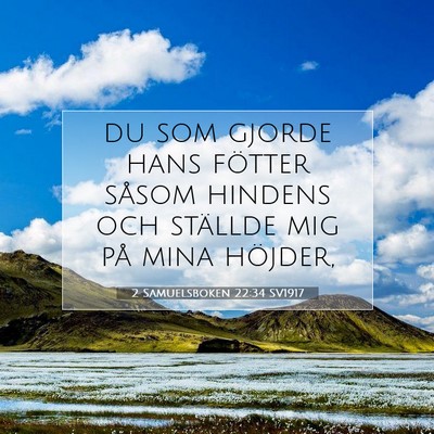 2 Samuelsboken 22:34 Bibelvers Förklarad