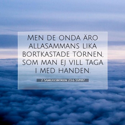 2 Samuelsboken 23:6 Bibelvers Förklarad