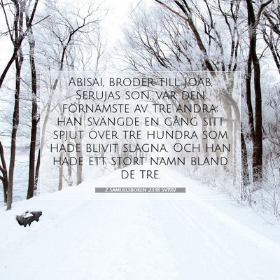 2 Samuelsboken 23:18 Bibelvers Förklarad