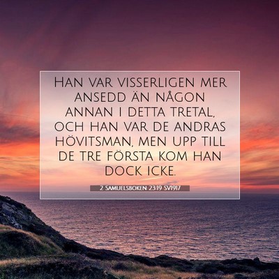 2 Samuelsboken 23:19 Bibelvers Förklarad
