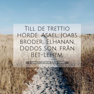 2 Samuelsboken 23:24 Bibelvers Förklarad