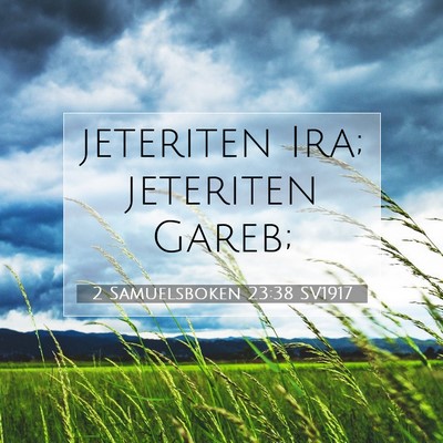 2 Samuelsboken 23:38 Bibelvers Förklarad