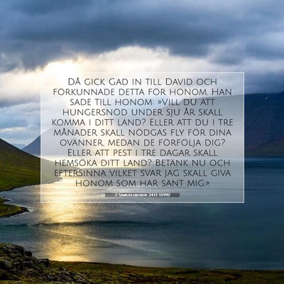 2 Samuelsboken 24:13 Bibelvers Förklarad