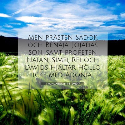 1 Kungaboken 1:8 Bibelvers Förklarad
