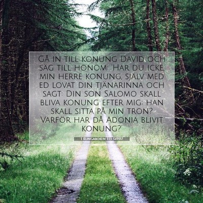 1 Kungaboken 1:13 Bibelvers Förklarad