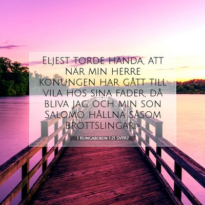 1 Kungaboken 1:21 Bibelvers Förklarad