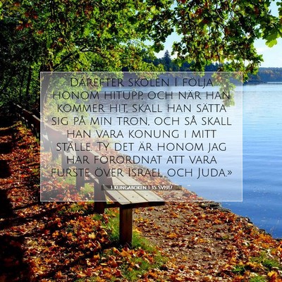 1 Kungaboken 1:35 Bibelvers Förklarad
