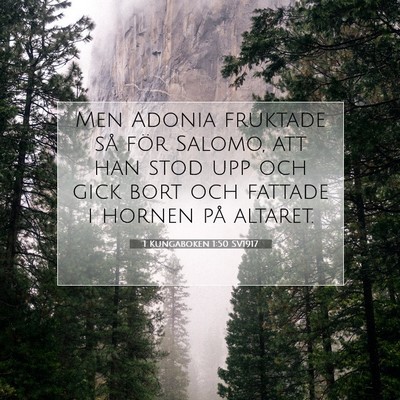 1 Kungaboken 1:50 Bibelvers Förklarad