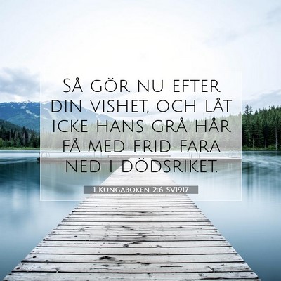 1 Kungaboken 2:6 Bibelvers Förklarad
