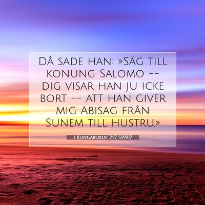 1 Kungaboken 2:17 SV1917 Bild av bibelvers
