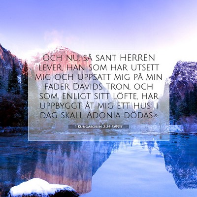 1 Kungaboken 2:24 SV1917 Bild av bibelvers