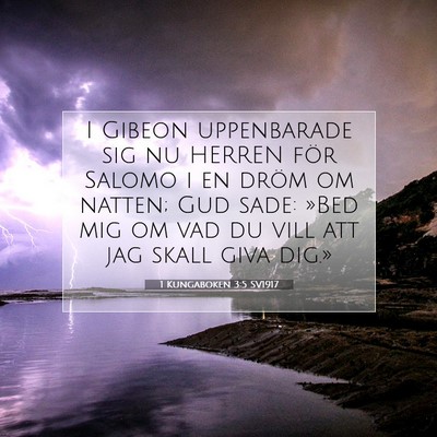 1 Kungaboken 3:5 Bibelvers Förklarad