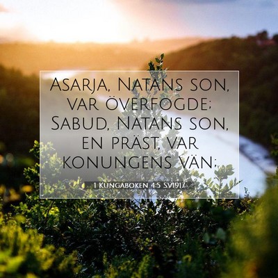 1 Kungaboken 4:5 Bibelvers Förklarad