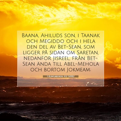 1 Kungaboken 4:12 Bibelvers Förklarad