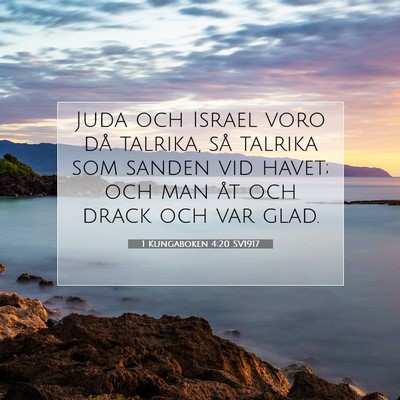 1 Kungaboken 4:20 Bibelvers Förklarad