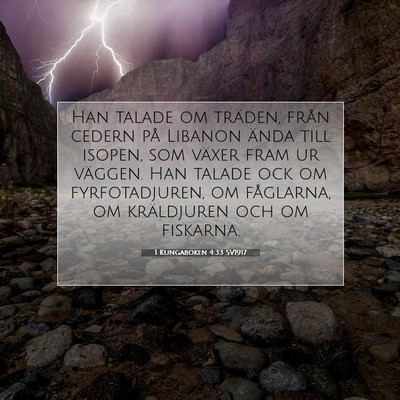1 Kungaboken 4:33 Bibelvers Förklarad