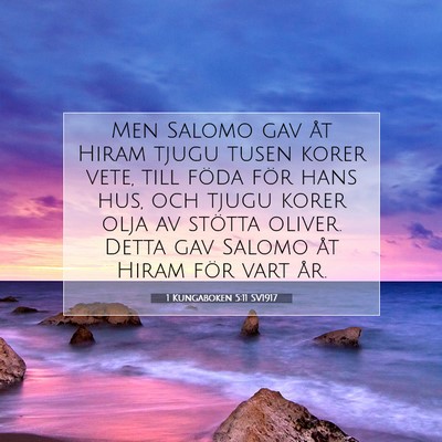 1 Kungaboken 5:11 Bibelvers Förklarad