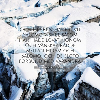 1 Kungaboken 5:12 Bibelvers Förklarad