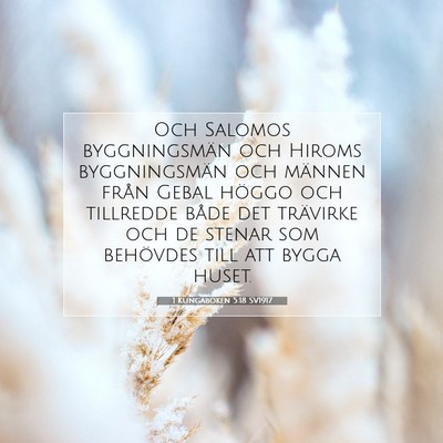 1 Kungaboken 5:18 Bibelvers Förklarad