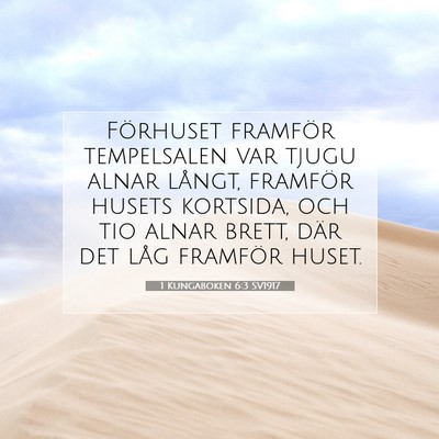 1 Kungaboken 6:3 Bibelvers Förklarad