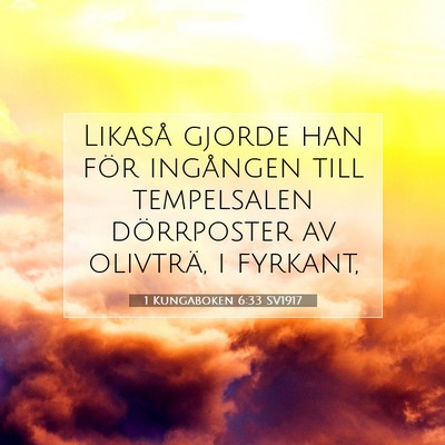 1 Kungaboken 6:33 Bibelvers Förklarad