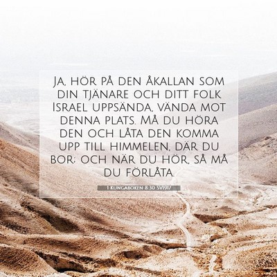 1 Kungaboken 8:30 Bibelvers Förklarad