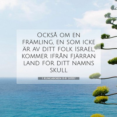 1 Kungaboken 8:41 Bibelvers Förklarad