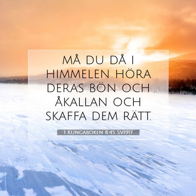 1 Kungaboken 8:45 Bibelvers Förklarad