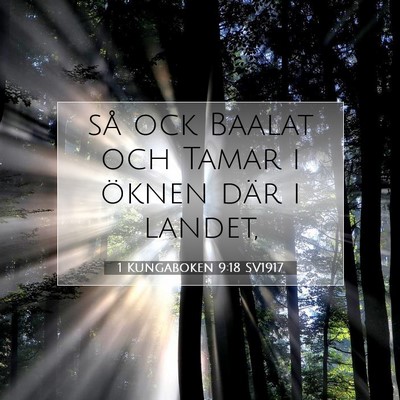 1 Kungaboken 9:18 Bibelvers Förklarad