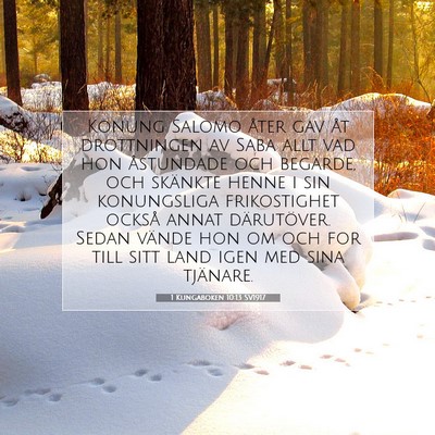1 Kungaboken 10:13 Bibelvers Förklarad