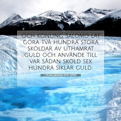 1 Kungaboken 10:16 Bibelvers Förklarad