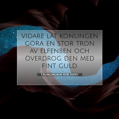 1 Kungaboken 10:18 Bibelvers Förklarad