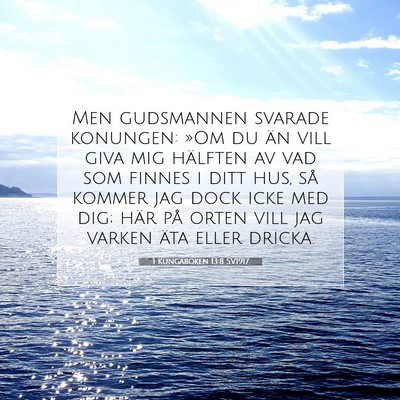 1 Kungaboken 13:8 Bibelvers Förklarad